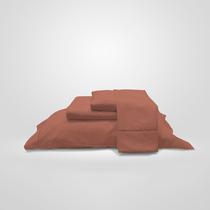 Jogo de Cama Queen 400 Fios Ponto Palito Premium 4 Peças Casa Dona Luxo e Conforto