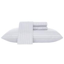 Jogo de Cama Queen Andreza Stripe Branco 4 pçs (2 Lençois e 2 Fronha)