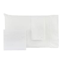 Jogo de cama queen bordado inglês blanc - onix branco