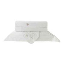 Jogo de Cama Queen Bordado Libelulle Branco/Greenjoy Kacyumara Jogo de Cama Queen Bordado Libelulle Branco/Greenjoy Kacyumara
