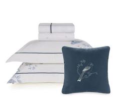 Jogo De Cama Queen Com Capa Almofada 200 Fios Dora Karsten