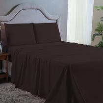 Jogo de Cama Queen com Fronha 400 Fios 04 peças Acetinado Toque Macio