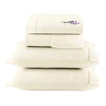 Jogo de Cama Queen Completo Lençol com Virol Percal 400 Fios Ponto Palito Palha 04 Peças