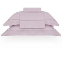 Jogo De Cama Queen Damask Square Rosa Pluma Buddmeyer