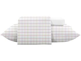 Jogo de Cama Queen de Poliéster Jolitex 300 Fios Toque de Seda Branco 3 Peças