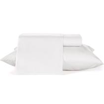 Jogo de Cama Queen Diamante Branco 4 Peças 150 Fios Hotel Algodão Teka