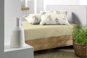Jogo de cama queen especial 3 peças malha 100% algodão antialérgico coordenado Bella Flor - Soft