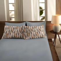 Jogo De Cama Queen Estampado 100 Algodão 3pçs Comfort Jogo De Cama Queen Estampado 100 Algodão 3pçs Comfort