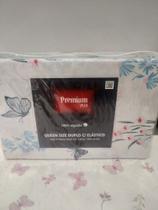 Jogo de cama queen estampado Premium Plus com 4 peças 100% algodão.