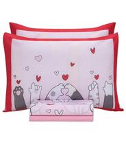 Jogo De Cama Queen Gatinhos 150 Fios Lar E Lazer Rosa Jogo De Cama Queen Gatinhos 150 Fios Lar E Lazer Rosa