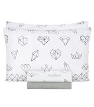 Jogo De Cama Queen Geométrico 150 Fios Lar E Lazer Branco Jogo De Cama Queen Geométrico 150 Fios Lar E Lazer Branco