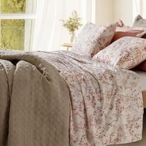Jogo de Cama Queen Home Design Percal 200 Fios Corttex Flora Jogo de Cama Queen Home Design Percal 200 Fios Corttex Flora