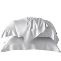 Jogo de Cama Queen Kacyumara Linha K Branco 4 Pçs 400Fios