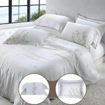 Jogo de Cama Queen Kacyumara Lovan 400 Fios Viscose de Bambu Estampado Jogo de Cama Queen Kacyumara Lovan 400 Fios Viscose de Bambu Estampado