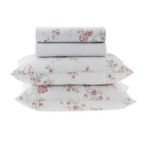 Jogo de Cama Queen Kacyumara New Innovi 180 Fios Algodão Percal 4 Peças Jogo de Cama Queen Kacyumara New Innovi 180 Fios Algodão Percal 4 Peças