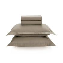 Jogo de Cama Queen Karsten Soft 200 Fios Tom Grão 4 Pçs 3124 Jogo de Cama Queen Karsten Soft 200 Fios Tom Grão 4 Pçs 3124