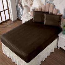 Jogo De Cama Queen Lençol E Fronha Prático Malha Lisa 3 Pç Jogo De Cama Queen Lençol E Fronha Prático Malha Lisa 3 Pç