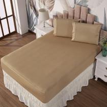 Jogo De Cama Queen Lençol E Fronha Prático Malha Lisa 3 Pç Jogo De Cama Queen Lençol E Fronha Prático Malha Lisa 3 Pç