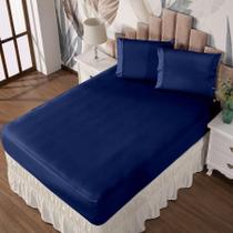 Jogo De Cama Queen Lençol E Fronha Prático Malha Lisa 3 Pç Jogo De Cama Queen Lençol E Fronha Prático Malha Lisa 3 Pç
