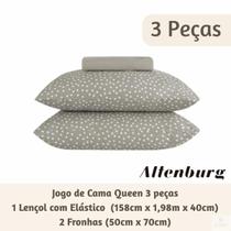 Jogo de Cama Queen Malha Fio Penteado Bits 3 Peças em Algodão com Fronhas Envelope Conforto e Estilo Retrô Jogo de Cama Queen Malha Fio Penteado Bits 3 Peças em Algodão com Fronhas Envelope Conforto e Estilo Retrô