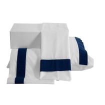 Jogo de Cama Queen Marrocos Azul Marinho Casaborda 4 peças