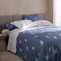 Jogo de Cama Queen Percal 180 Fios Buddemeyer Percalle Camélias 100% Algodão Penteado Estampado 4 peças