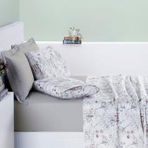 Jogo de Cama Queen Percal 200 Fios 04 Peças Cotton Select Protea Jogo de Cama Queen Percal 200 Fios 04 Peças Cotton Select Protea