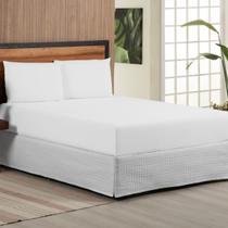 Jogo de Cama Queen Percal 200 Fios 3 Peças Básico Branco Jogo de Cama Queen Percal 200 Fios 3 Peças Básico Branco