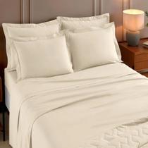 Jogo de Cama Queen Reffinata 230 Fios 240x260cm Pérola Jogo de Cama Queen Reffinata 230 Fios 240x260cm Pérola