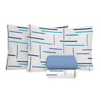 Jogo de Cama Queen Size 150 Fios Fiori - Bento (7809) Jogo de Cama Queen Size 150 Fios Fiori - Bento (7809)