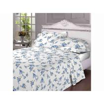 Jogo de cama Queen Size 180 Fios Blue Garden