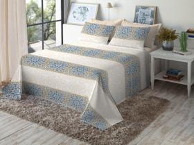 Jogo De Cama Queen Size 180 Fios Fiori - Maycon (7415)