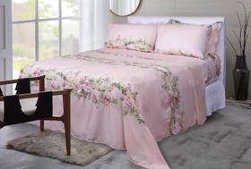 Jogo de Cama Queen Size 4 Peças Microfibra Sultan Leucacia