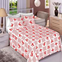Jogo de Cama Queen Size Algodão 150 Fios 4 Peças Estampado Jogo de Cama Queen Size Algodão 150 Fios 4 Peças Estampado