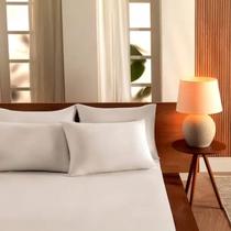 Jogo de Cama Queen Size Lençol 100% Algodão Liso 3pçs Vivald
