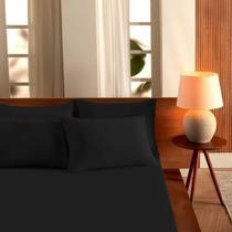 Jogo de Cama Queen Size Lençol 100% Algodão Liso 3pçs Vivald
