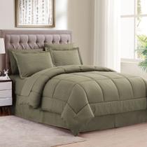 Jogo de Cama Queen Sweet Home Collection - Dobby Stripe Jogo de Cama Queen Sweet Home Collection - Dobby Stripe