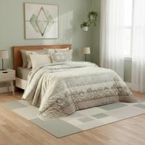 Jogo de Cama Queen Teka Crystal 4 Peças 100 Algodão