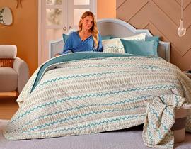 Jogo de Cama Queen Teka Crystal 4 Peças 100 Algodão