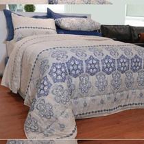 Jogo De Cama Realce Premium Casal 4 Peças Cor Rosa-claro Desenho Do Tecido Florido