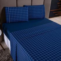 Jogo de Cama Refúgio Casal Percal 180 Fios Algodão Luxo 4 Peças