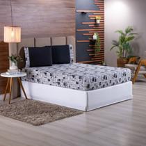 Jogo de Cama Refúgio Casal Percal Algodão Luxo 3 Peças Jornal Jogo de Cama Refúgio Casal Percal Algodão Luxo 3 Peças Jornal