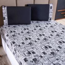 Jogo de Cama Refúgio Solteiro Percal Algodão Luxo 2 Pçs Jornal Jogo de Cama Refúgio Solteiro Percal Algodão Luxo 2 Pçs Jornal
