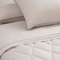 Jogo de cama s.king basic percalle cor bege