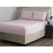 Jogo De Cama S Ponto Palito Casal 3 Pçs 180F Rosa Sonhare