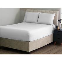 Jogo De Cama S Ponto Palito Queen 3 Pçs 180F Branco Sonhare