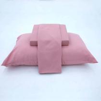 Jogo De Cama Simples Percal Soft 230 Queen - Rose