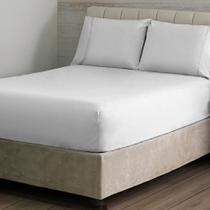 Jogo de Cama Simples Ponto Palito Branco 3 Peças Queen 180 Fios Sonhare Prata - Sultan Jogo de Cama Simples Ponto Palito Branco 3 Peças Queen 180 Fios Sonhare Prata - Sultan