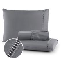 Jogo de Cama Sofist Ponto Palito 3 Peças King Micropercal 400 fios toque macio