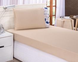 Jogo de Cama Solteiro 100% Algodão 2 Pçs Nuvem Bege Jogo de Cama Solteiro 100% Algodão 2 Pçs Nuvem Bege